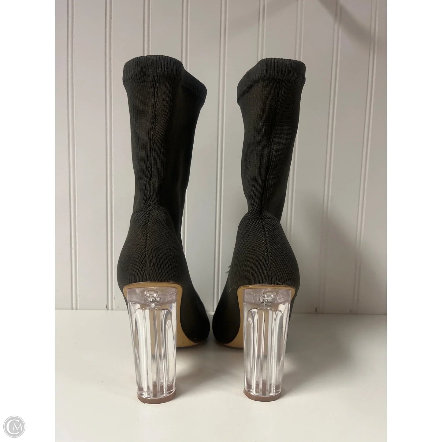Boots Mid-calf Heels By Cmc In Green, Size: 7
