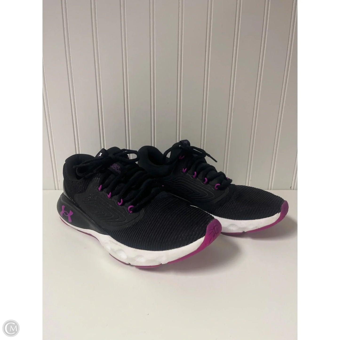 Shoes Athletic By Under Armour In Black & Purple, Size: 10