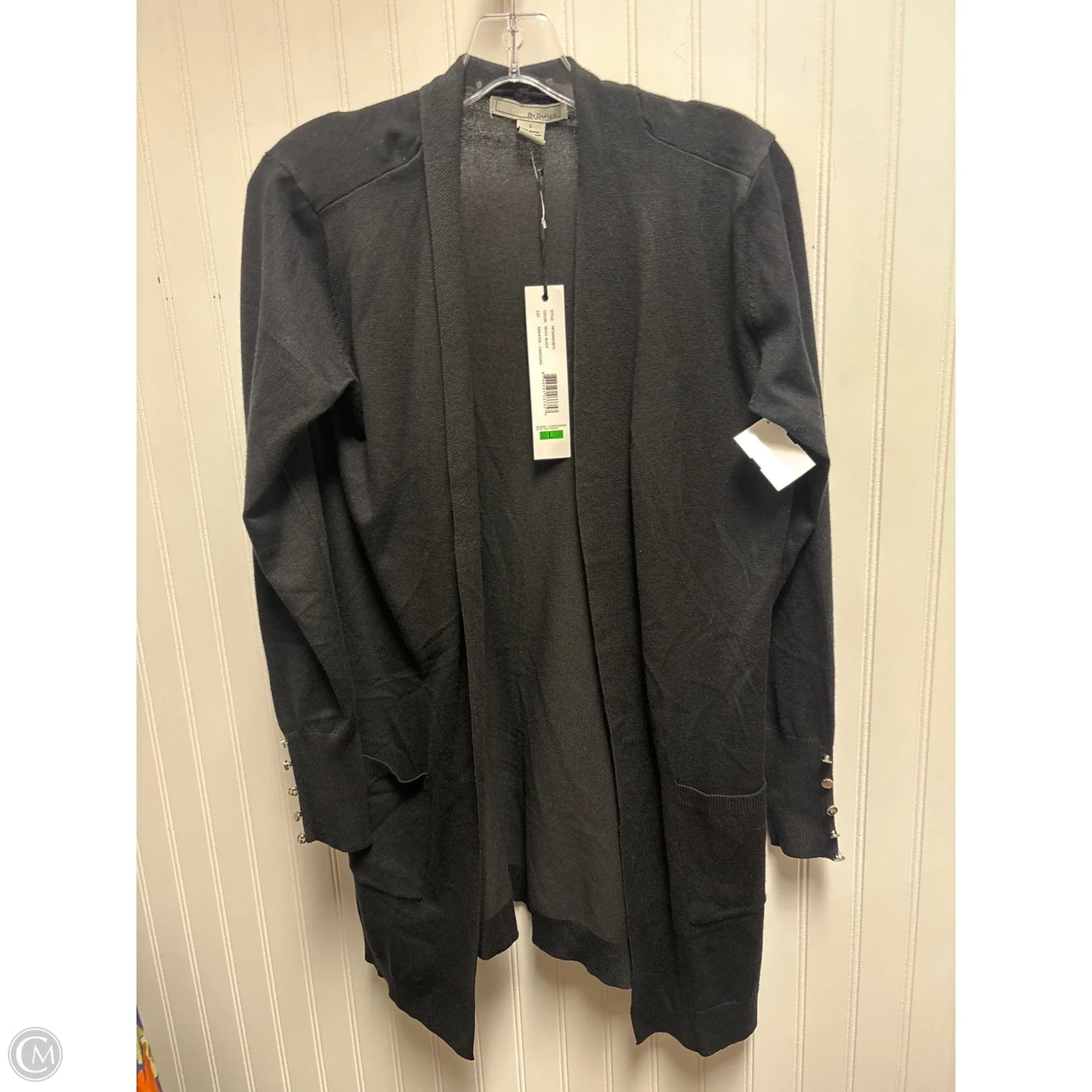 Sweater Cardigan By By Design In Black, Size: L