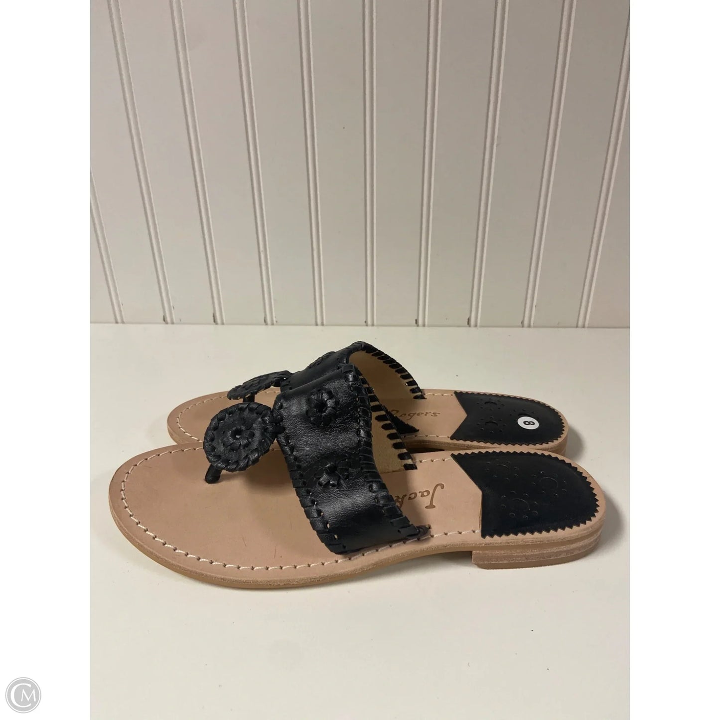Sandals Flip Flops By Jack Rogers In Black, Size: 8
