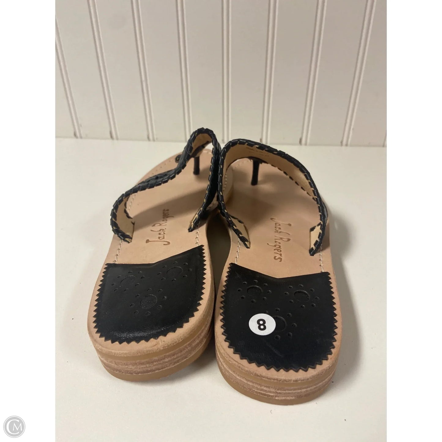 Sandals Flip Flops By Jack Rogers In Black, Size: 8
