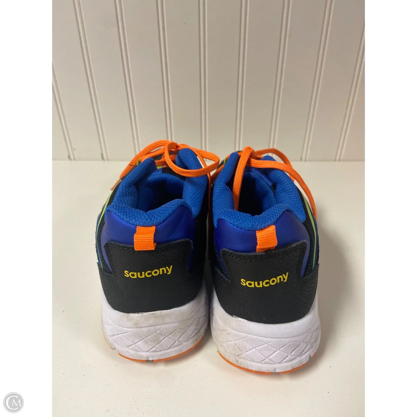 Shoes Athletic By Saucony In Black & Orange, Size: 7