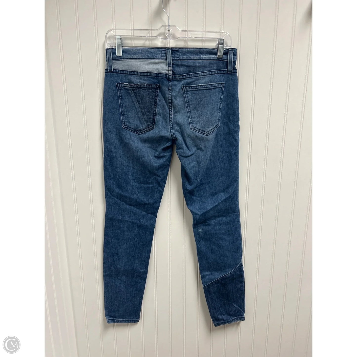 Jeans Skinny By Current Elliott In Blue Denim, Size: 2