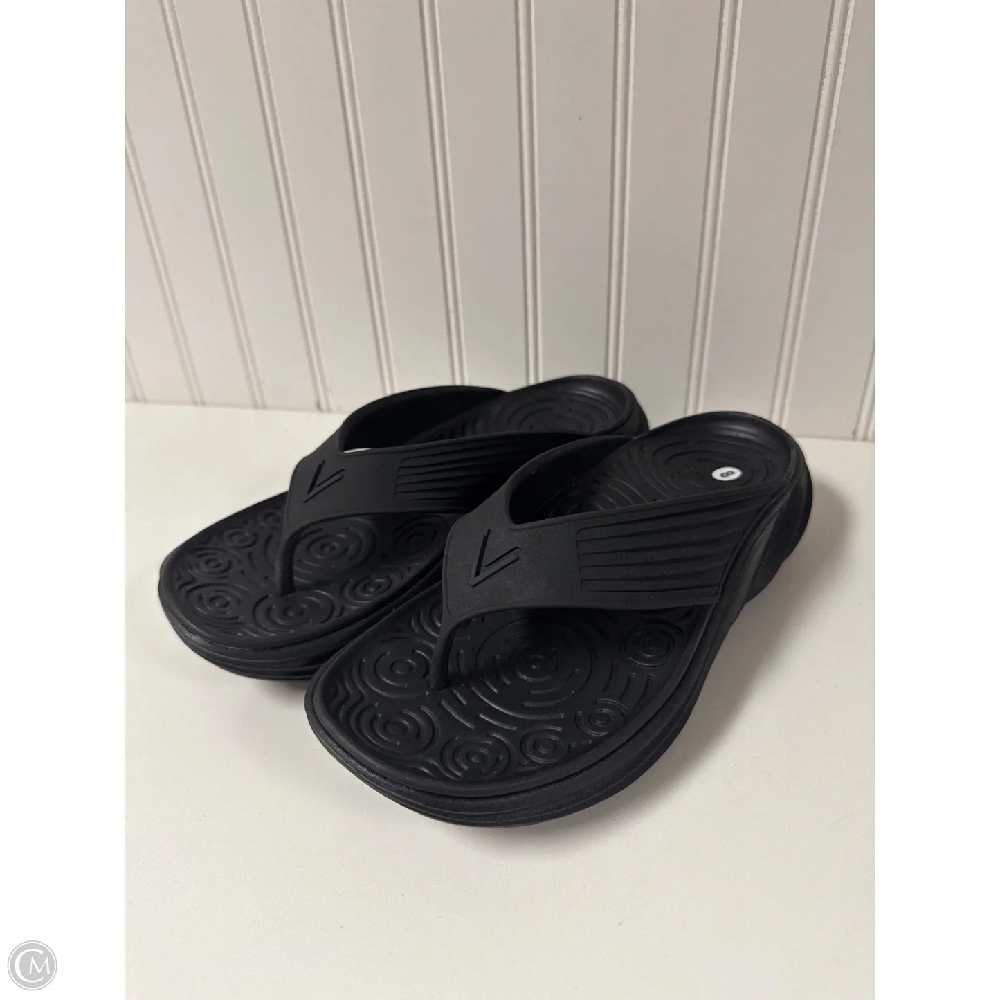 Sandals Flip Flops By Vionic In Black, Size: 7