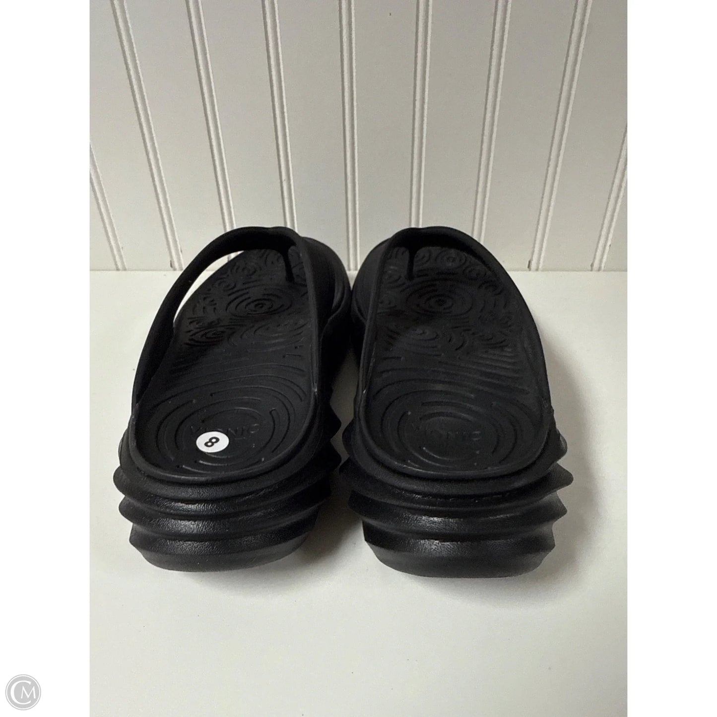 Sandals Flip Flops By Vionic In Black, Size: 7