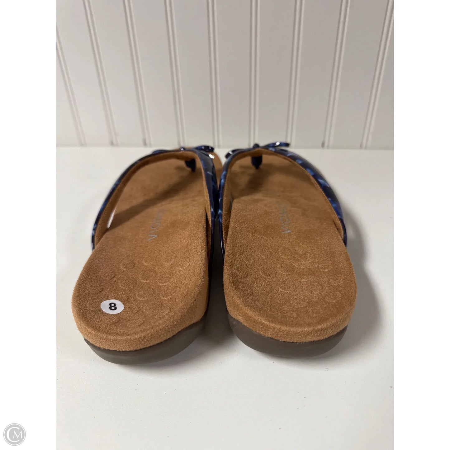 Sandals Flip Flops By Vionic In Blue, Size: 8