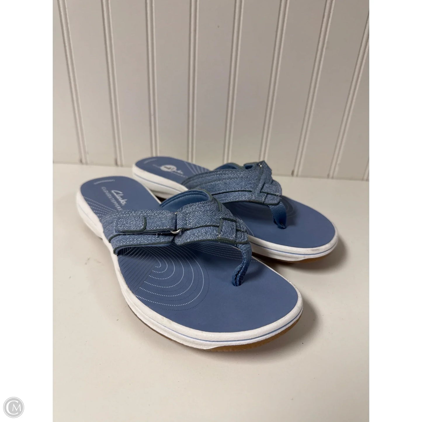 Sandals Flip Flops By Clarks In Blue, Size: 7
