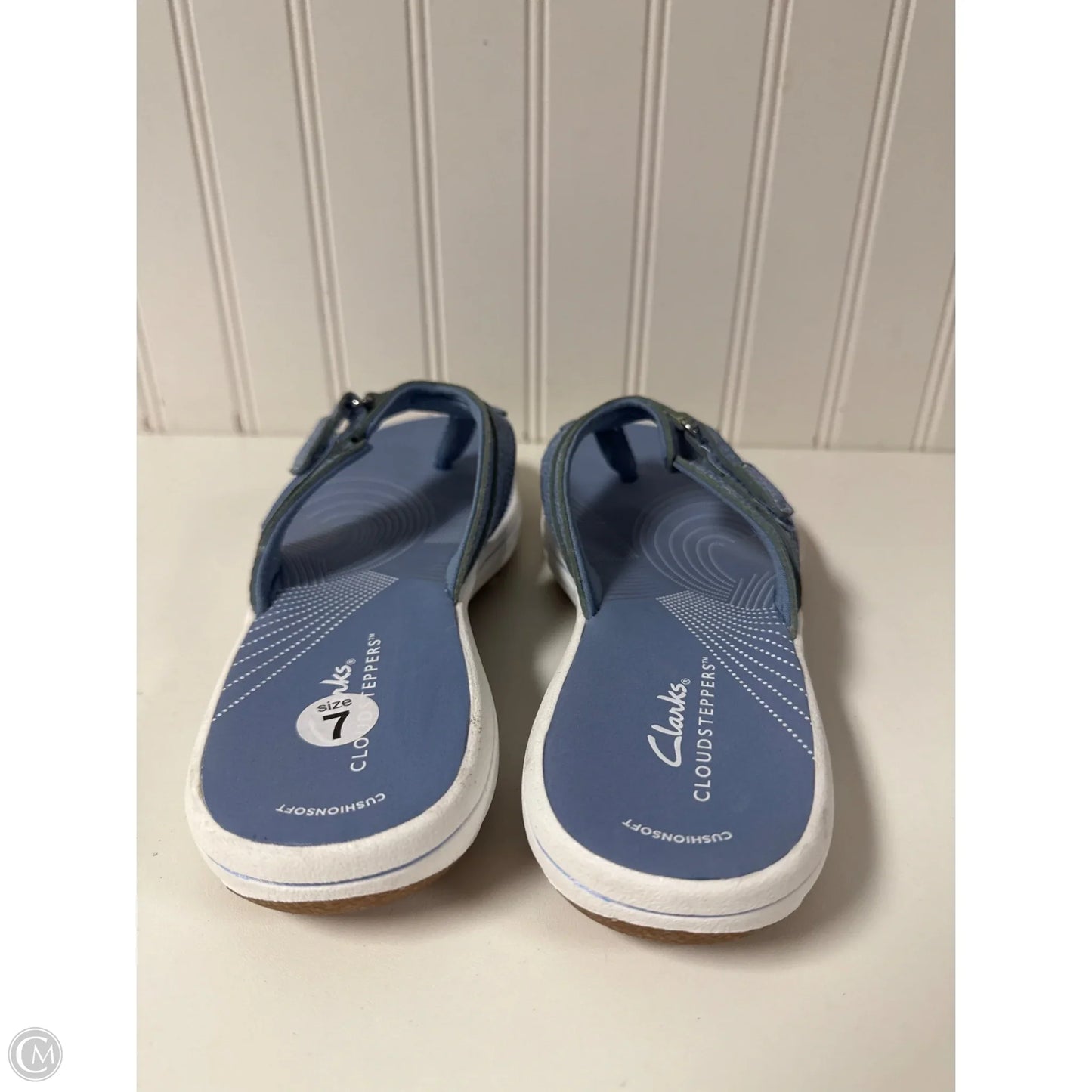 Sandals Flip Flops By Clarks In Blue, Size: 7