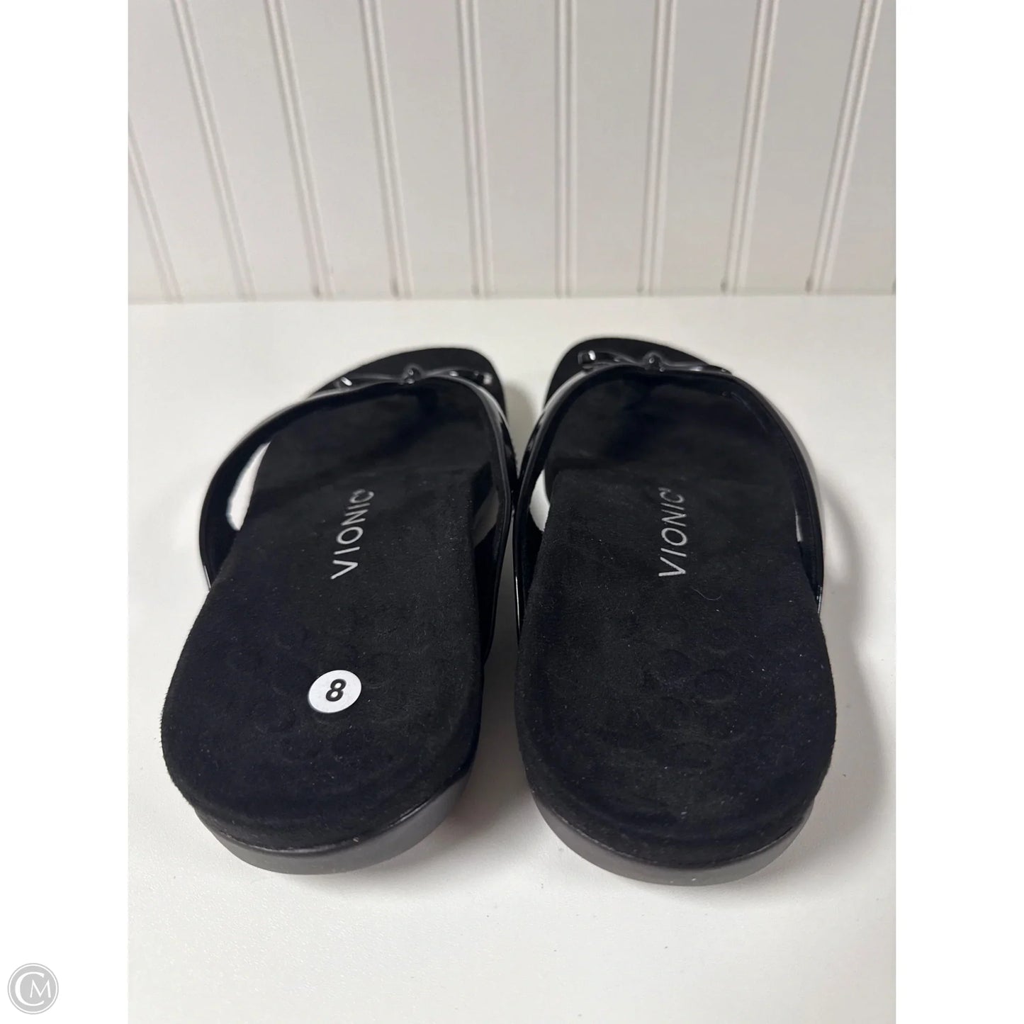 Sandals Flip Flops By Vionic In Black, Size: 8