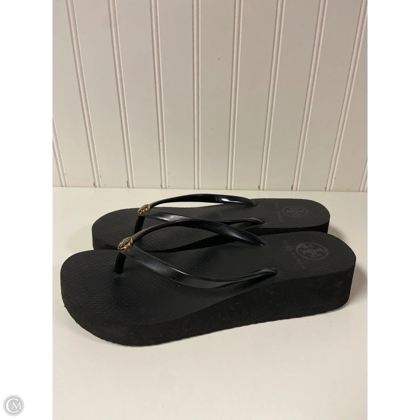 Sandals Designer By Tory Burch In Black, Size: 7
