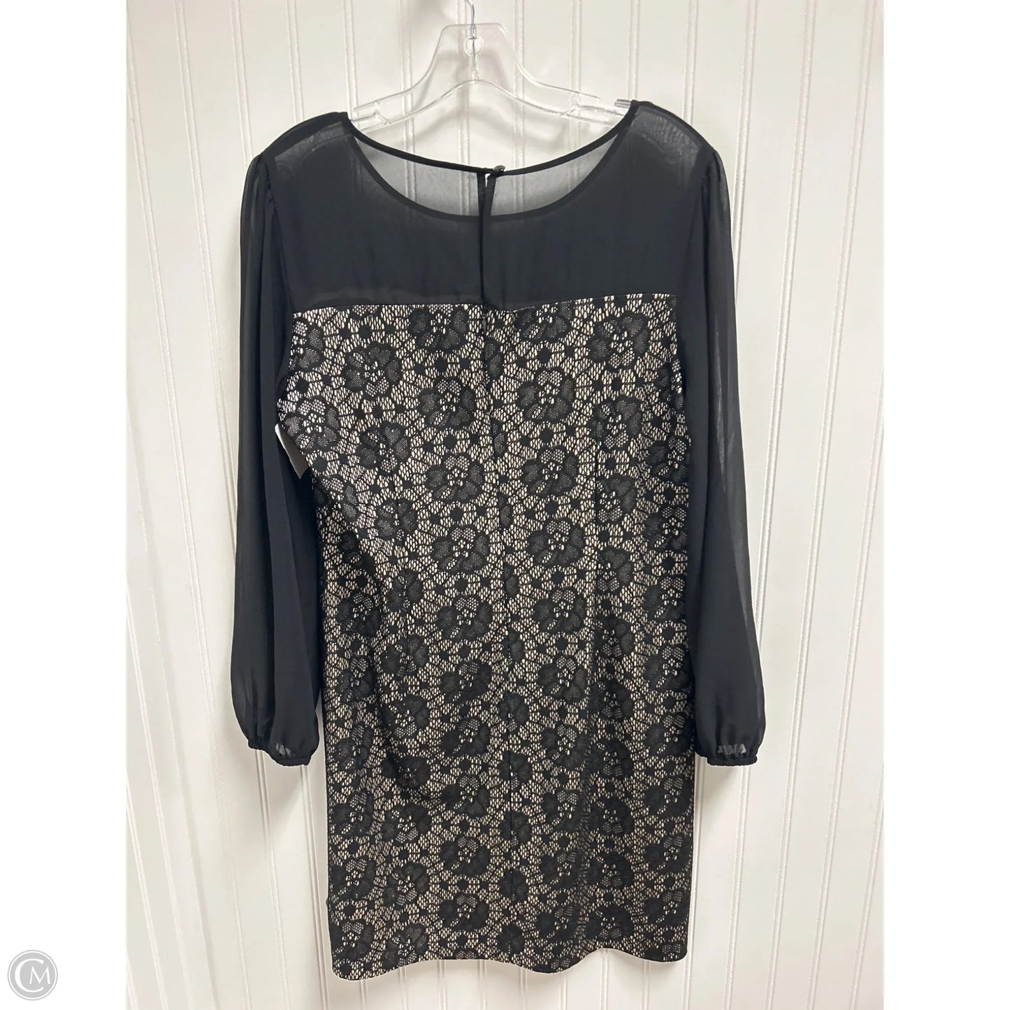 Dress Party Short By En Focus In Black & Gold, Size: Xlp