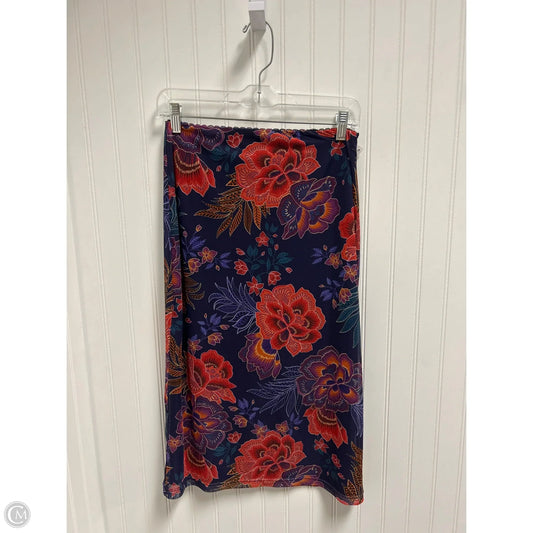 Skirt Midi By Cmb In Floral Print, Size: 4