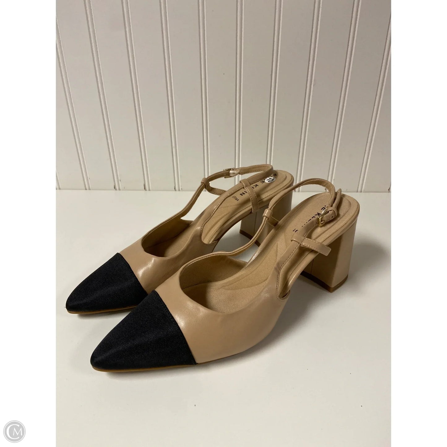 Shoes Heels Block By Anne Klein In Beige, Size: 10