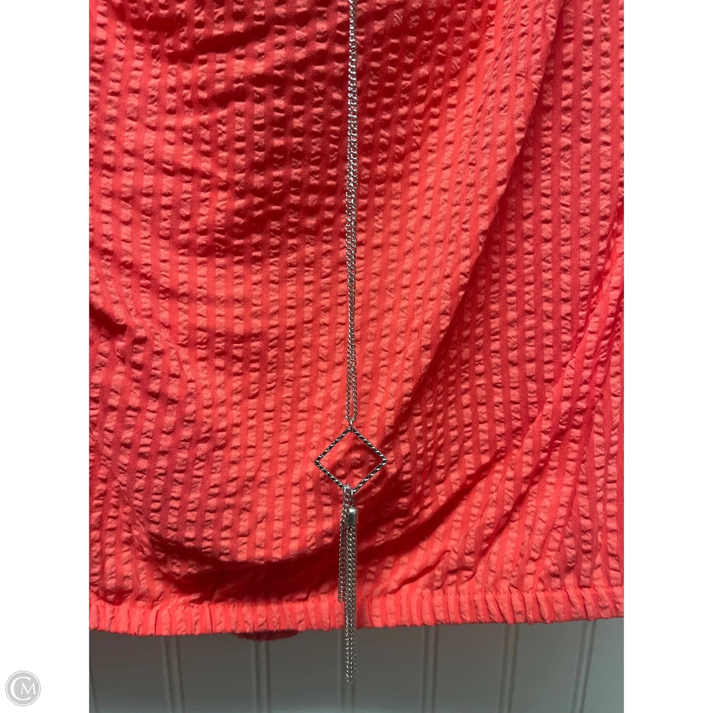 Top Long Sleeve By Michael By Michael Kors In Coral, Size: 2x