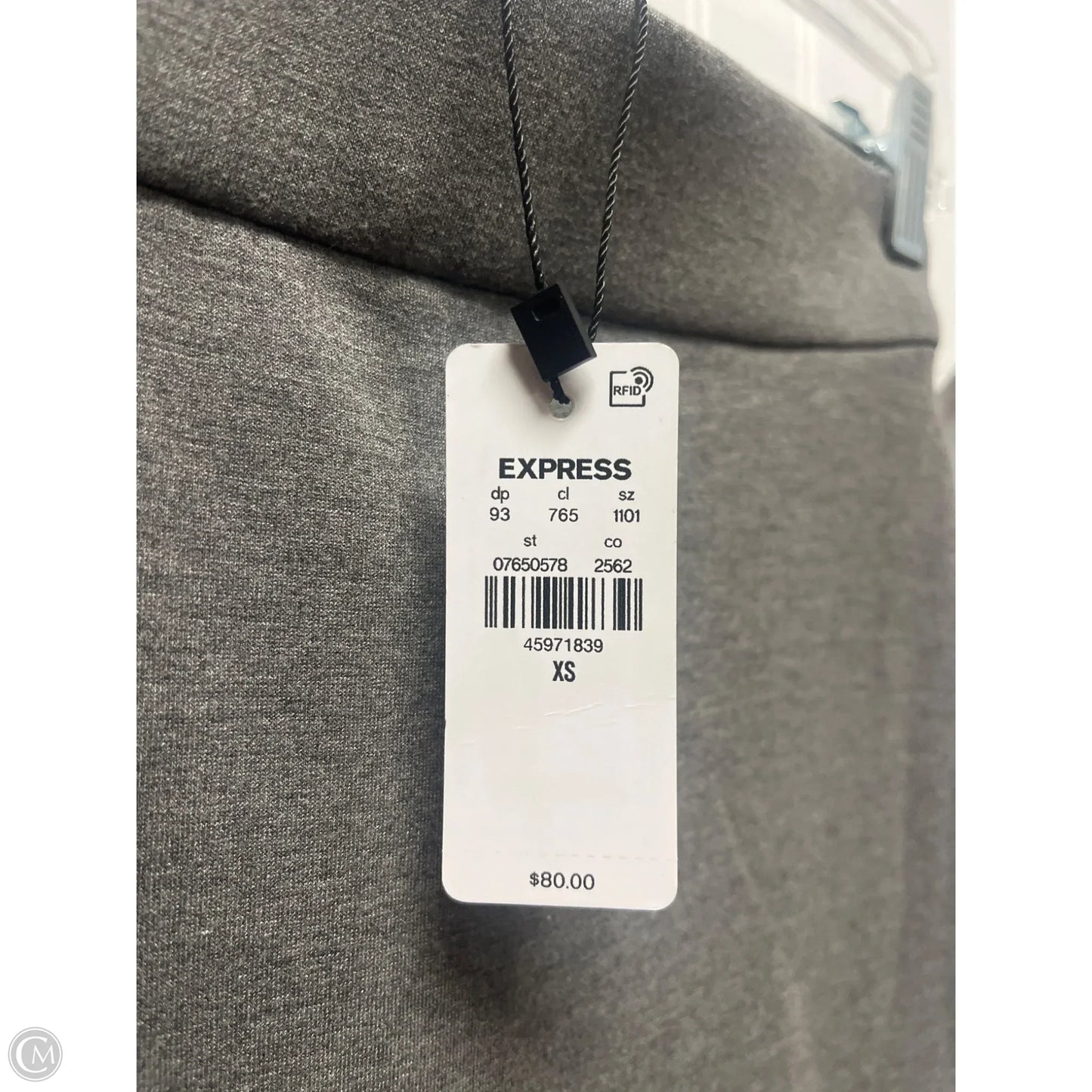 Skirt Midi By Express In Grey, Size: 2