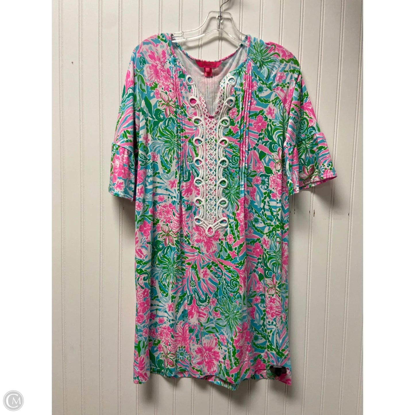 Dress Designer By Lilly Pulitzer In Blue & Pink, Size: Xs