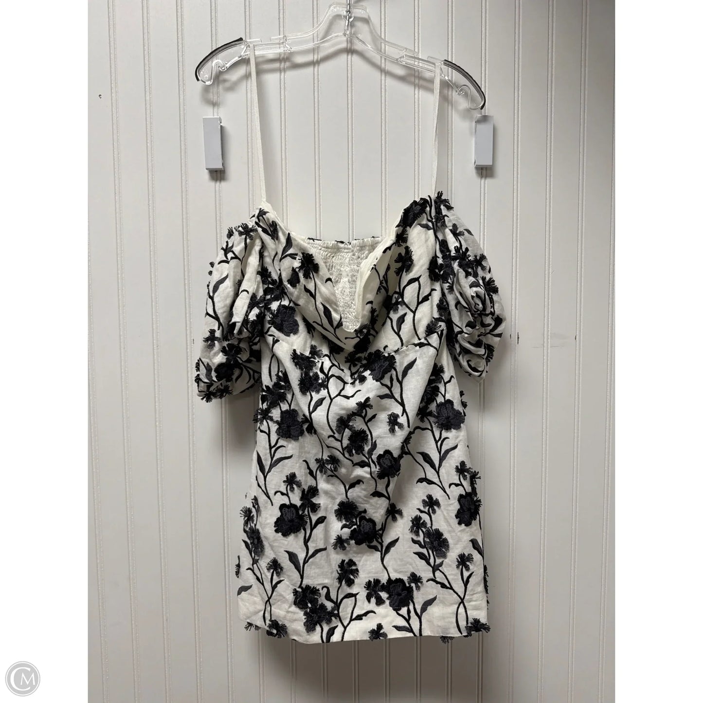 Dress Party Short By Anthropologie In Black & White, Size: M