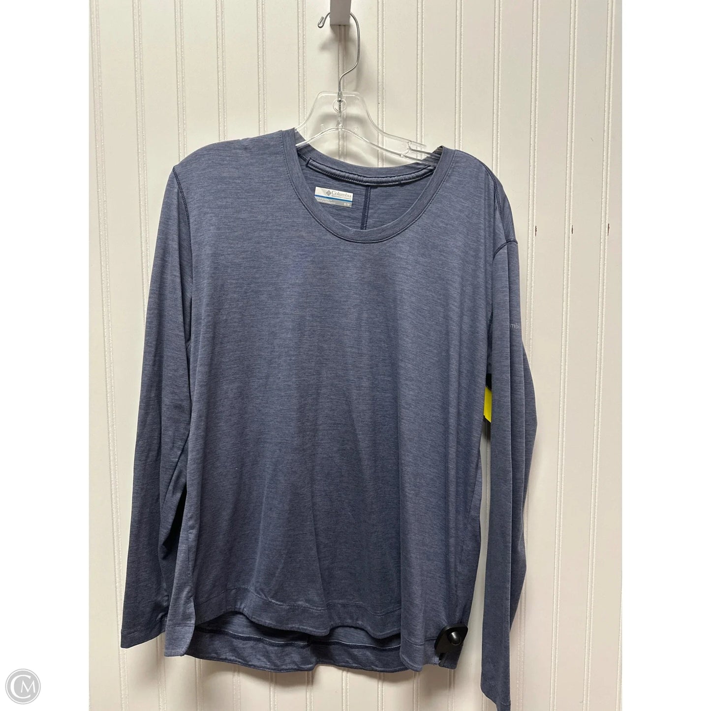 Athletic Top Long Sleeve Crewneck By Columbia In Blue, Size: M