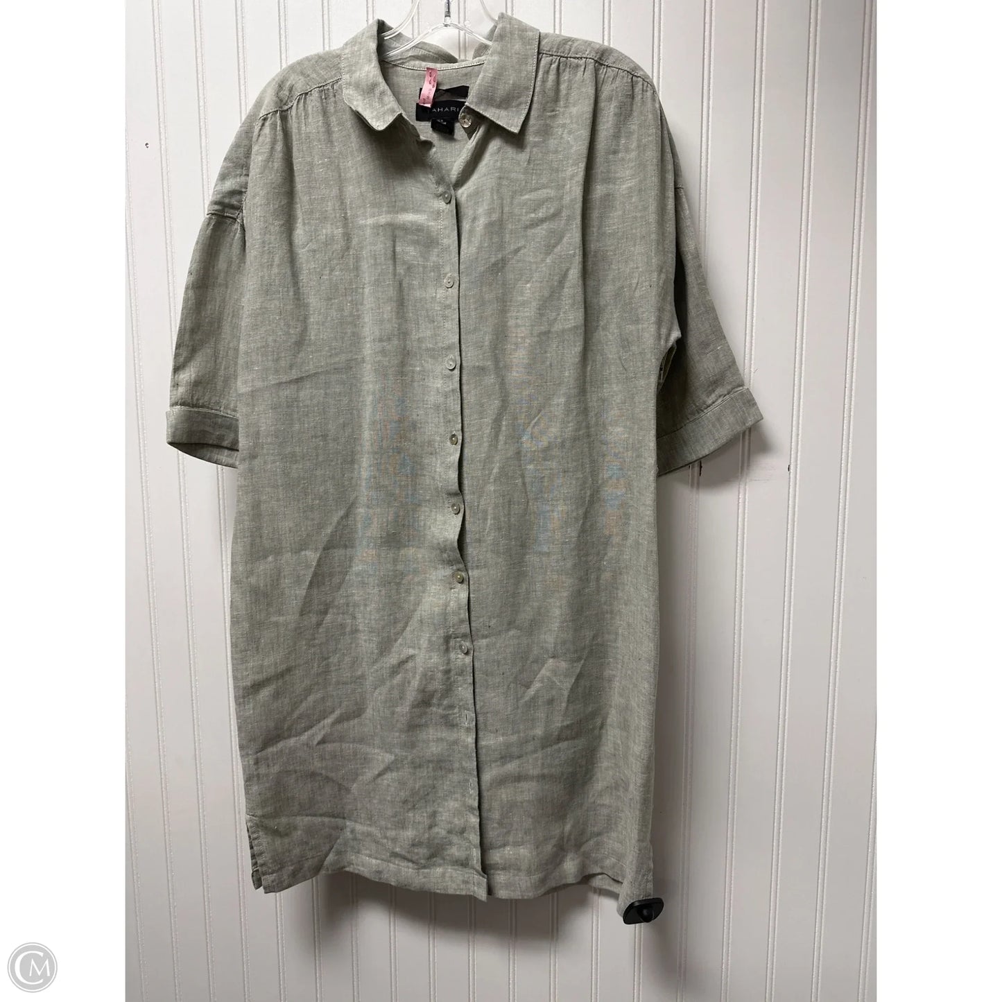 Dress Casual Short By Tahari In Grey, Size: M