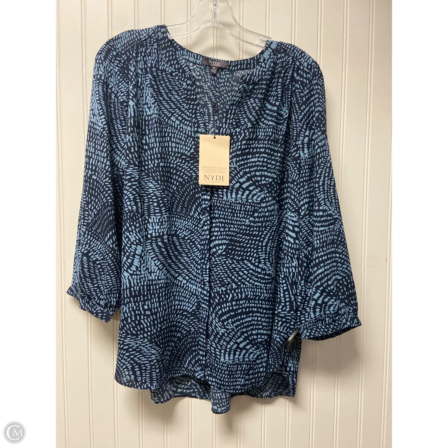 Top Long Sleeve By Not Your Daughters Jeans In Blue, Size: M