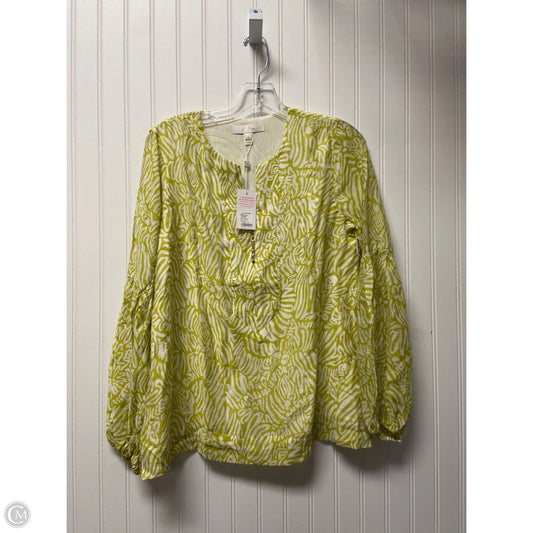 Top Long Sleeve Designer By Lilly Pulitzer In Green, Size: S