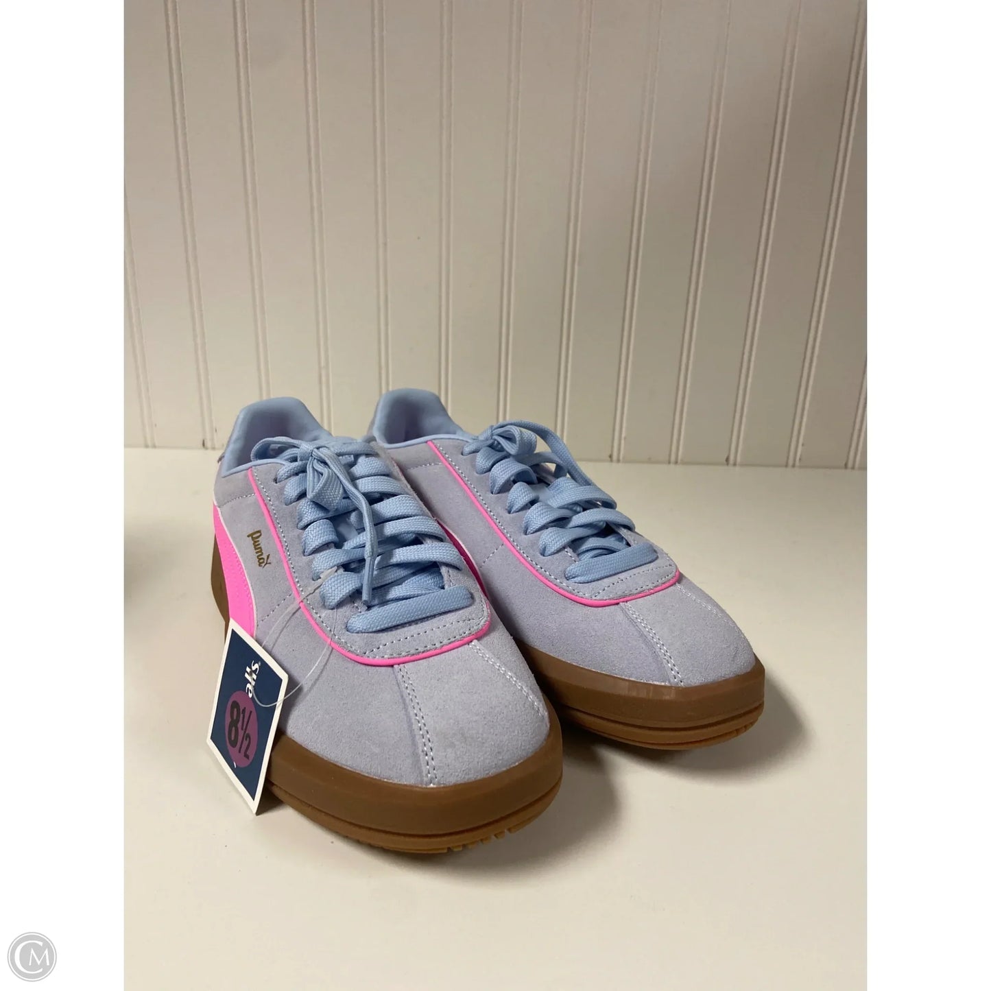 Shoes Sneakers By Puma In Blue & Pink, Size: 8.5