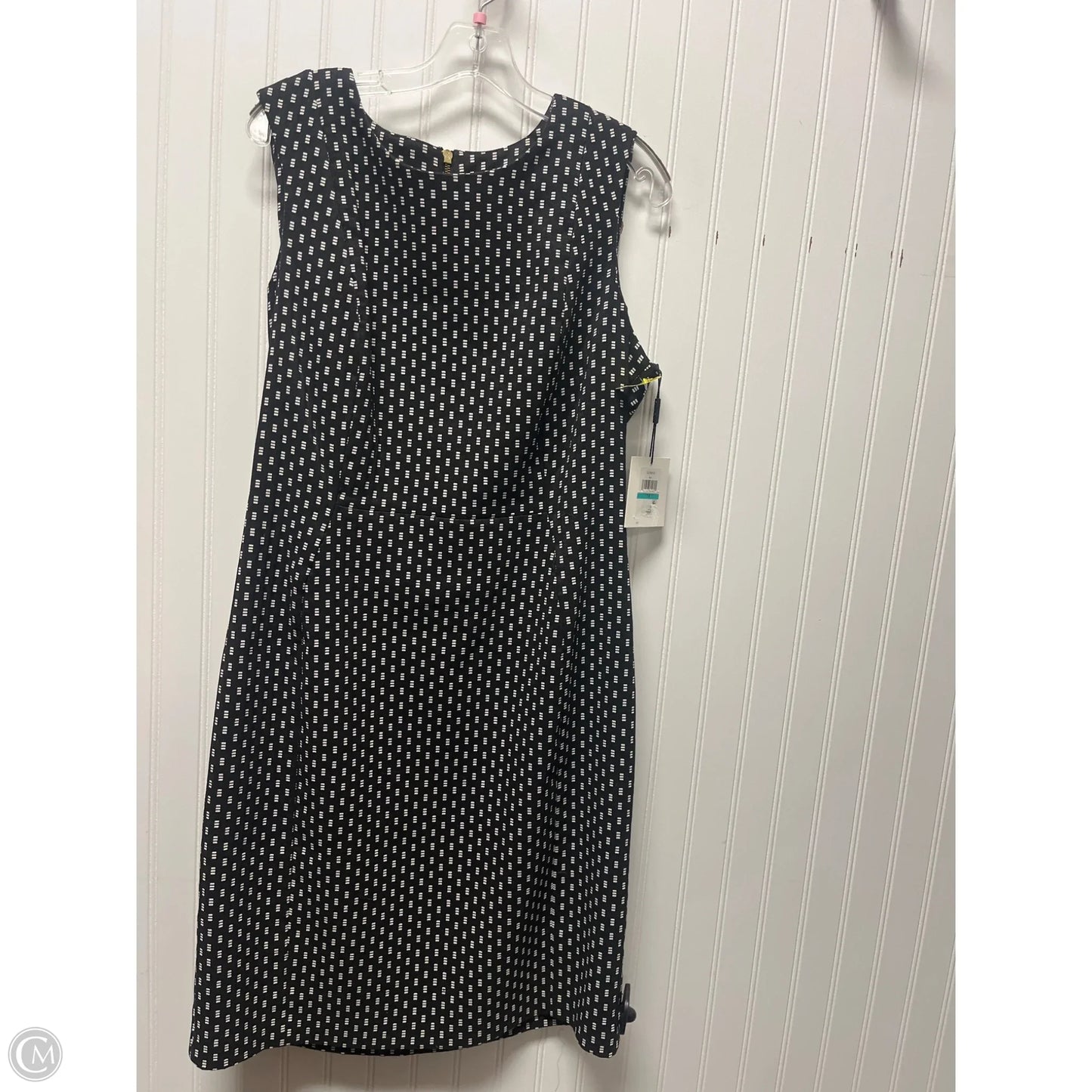 Dress Work By Calvin Klein In Black & White, Size: Xl