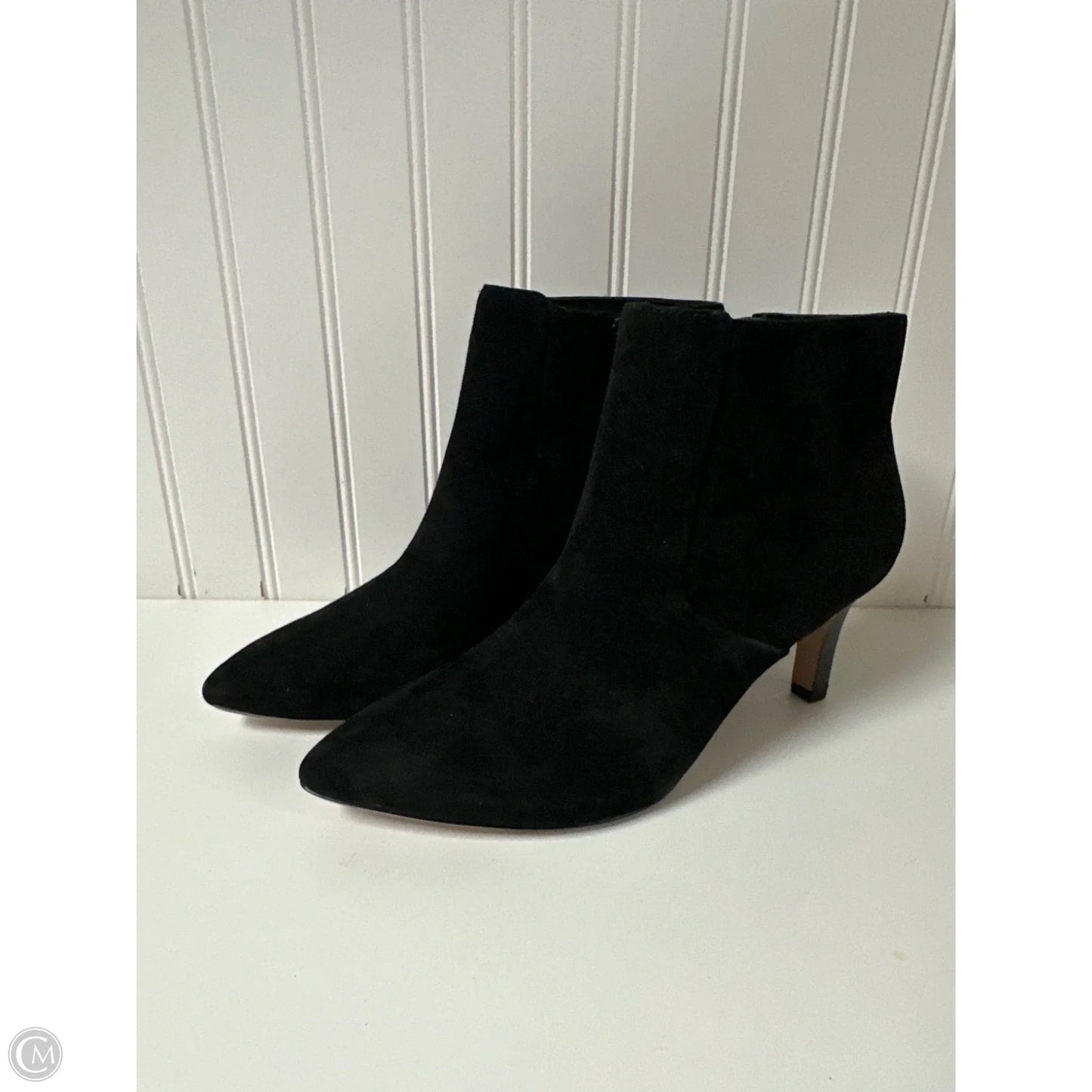 Boots Ankle Heels By Clarks In Black, Size: 9.5