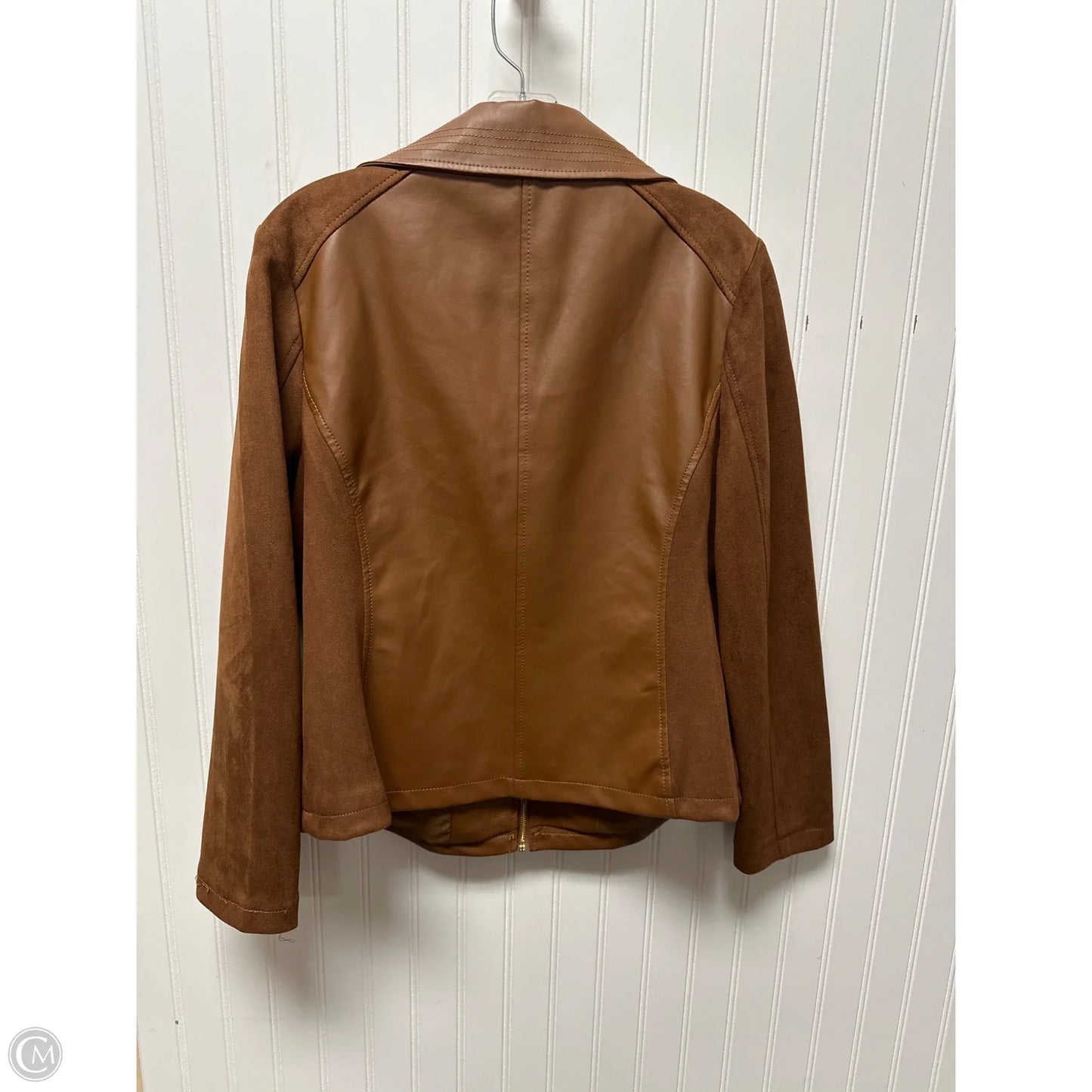 Jacket Moto By Marc New York In Tan, Size: L