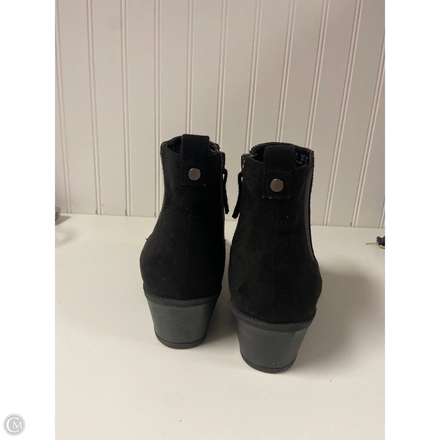 Boots Ankle Heels By Dr Scholls In Black, Size: 9.5