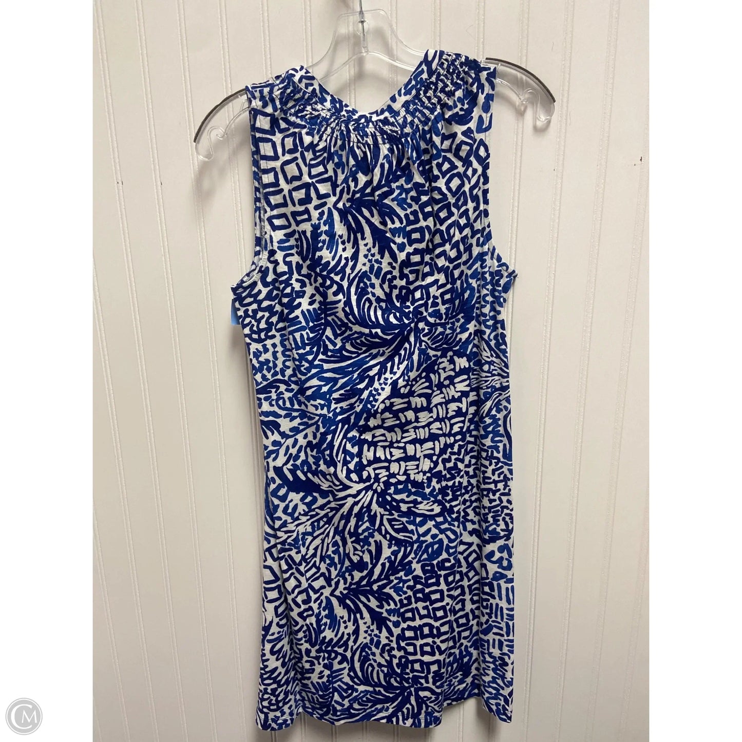 Dress Designer By Lilly Pulitzer In Blue & White, Size: M