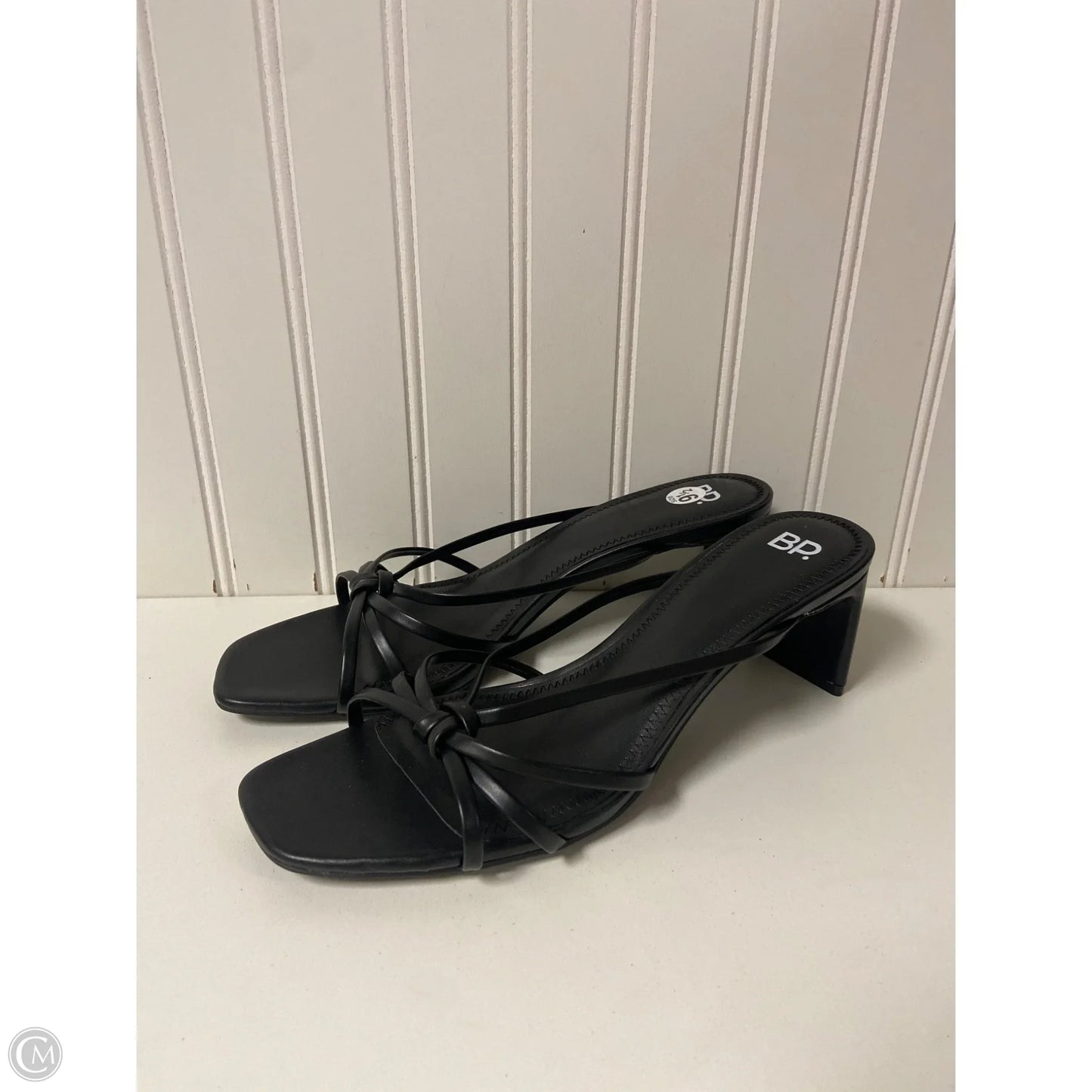 Sandals Heels Block By Bp In Black, Size: 9.5