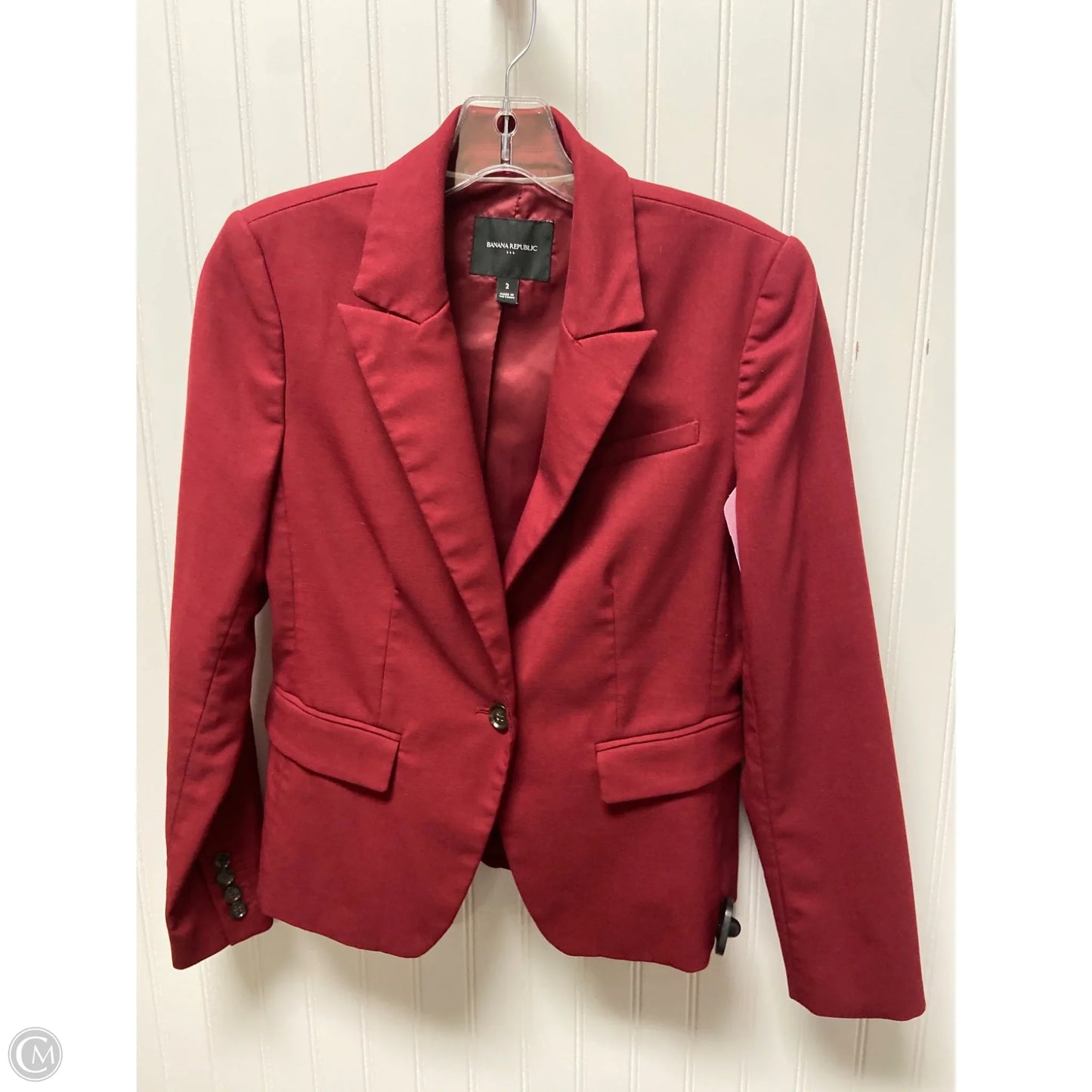 Blazer By Banana Republic In Red, Size: Xs