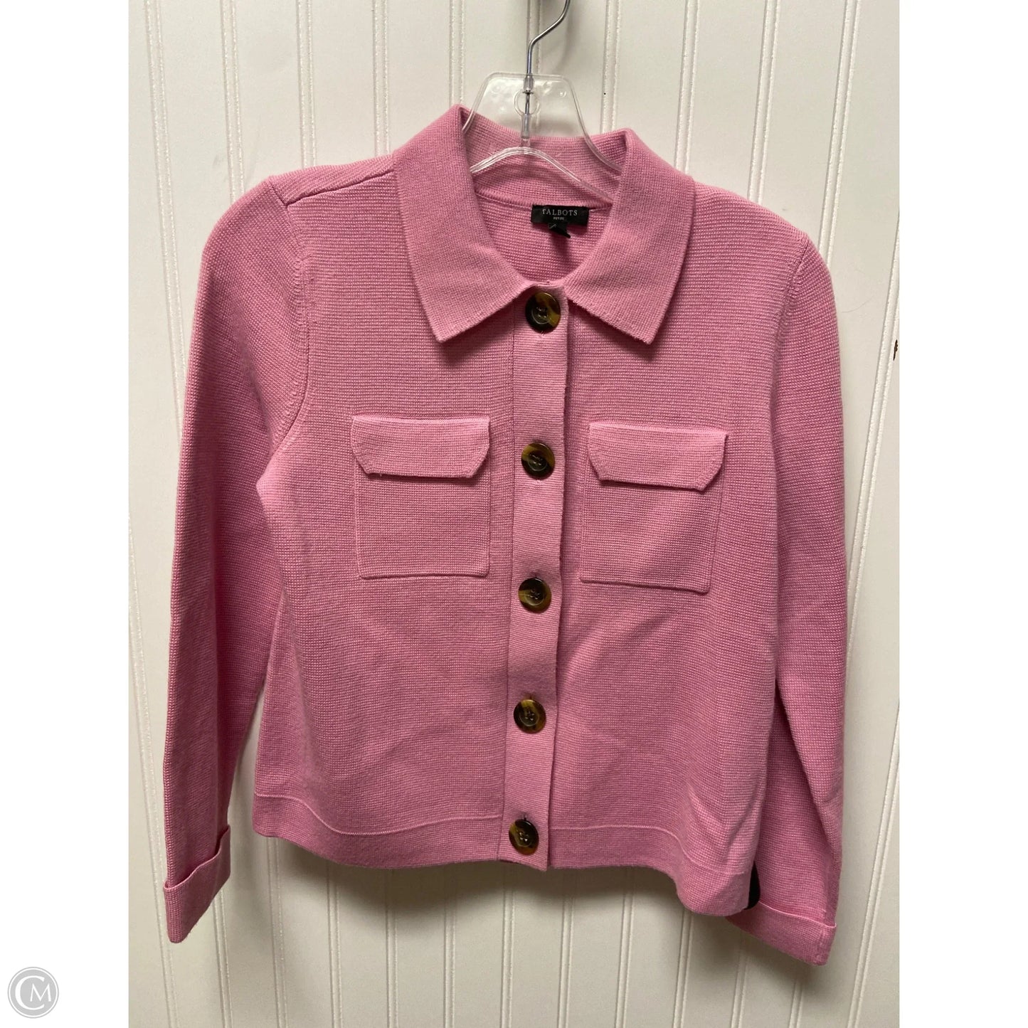 Sweater Cardigan By Talbots In Pink, Size: Sp