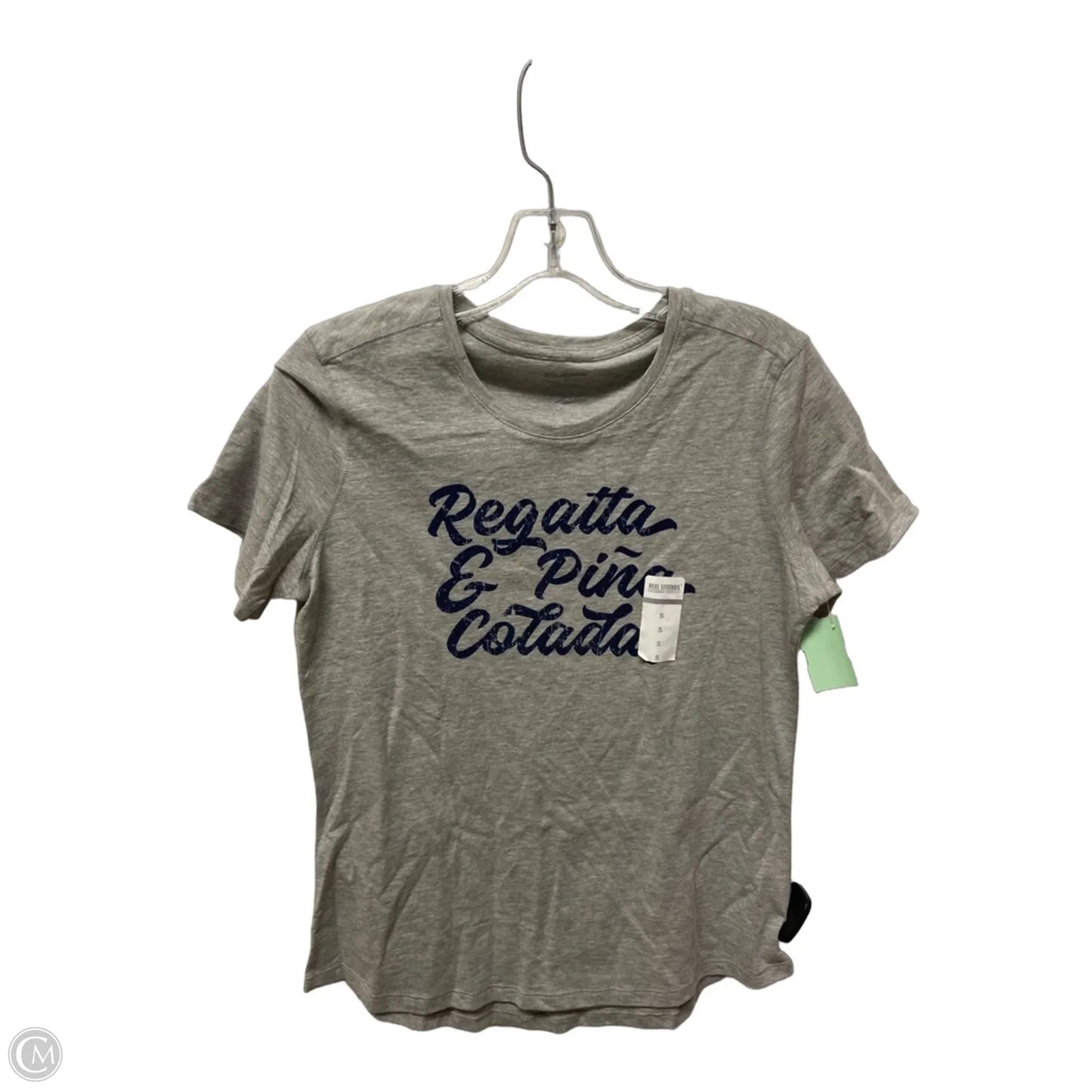 Top Short Sleeve Basic By Reel Legends In Grey, Size: S