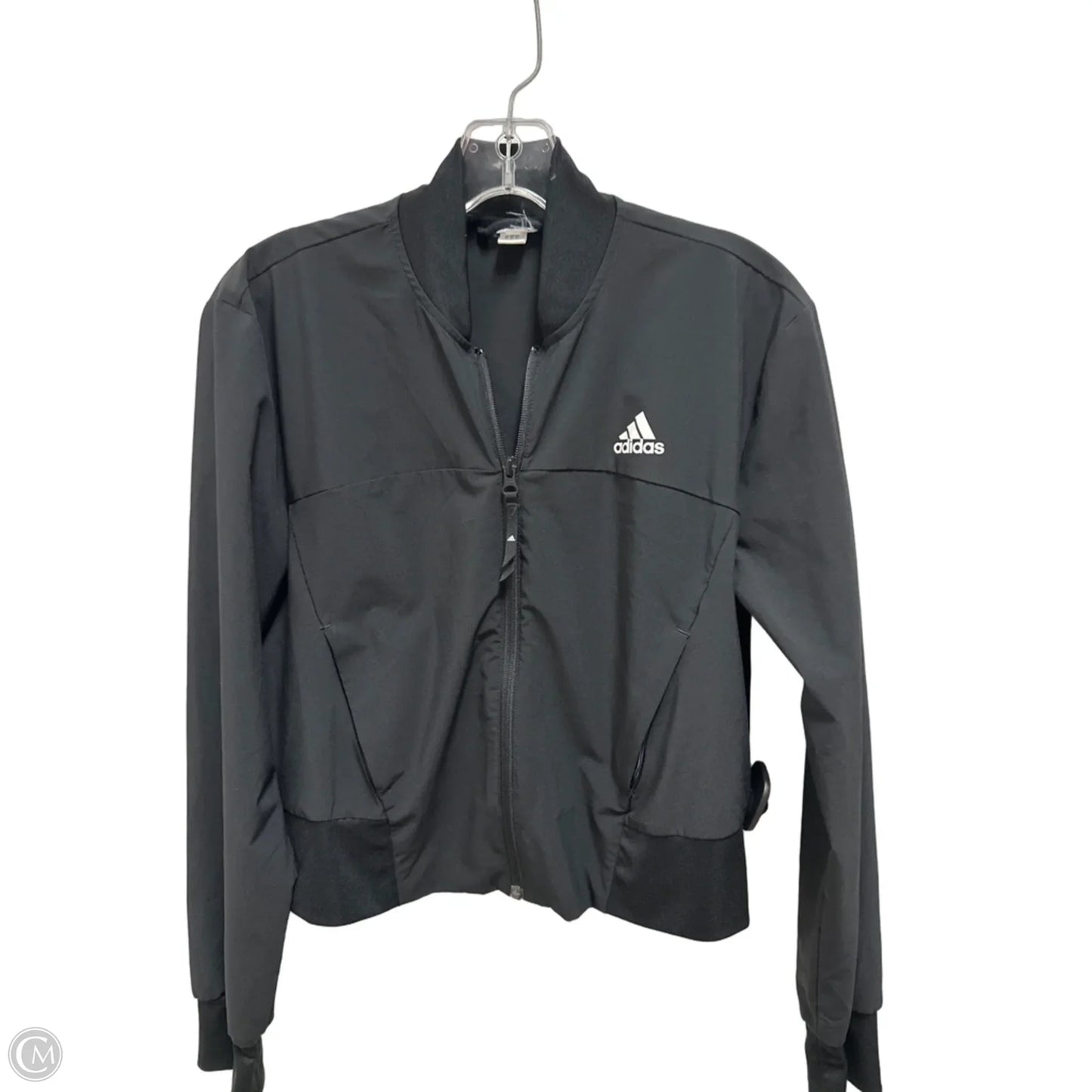 Athletic Jacket By Adidas In Black, Size: S