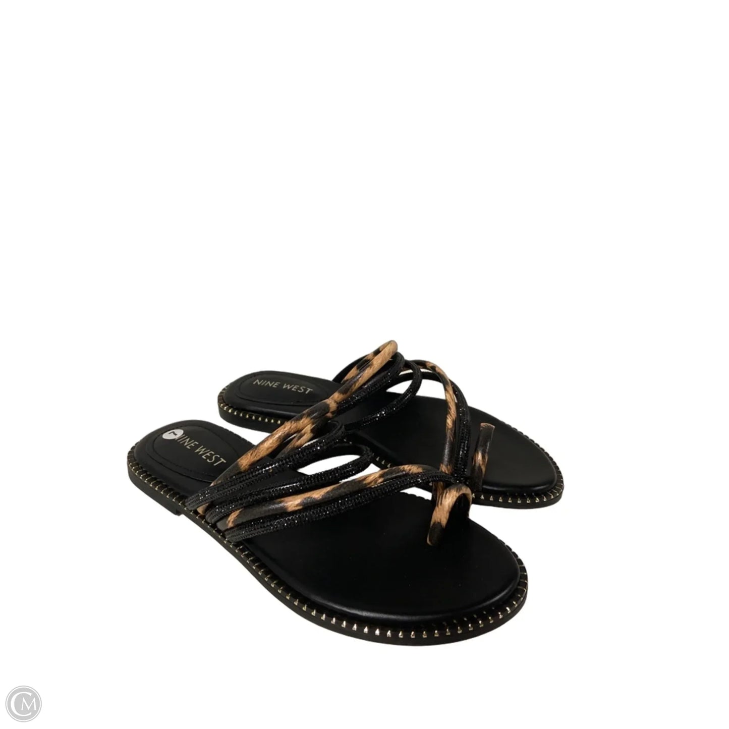 Sandals Flats By Nine West In Black, Size: 7