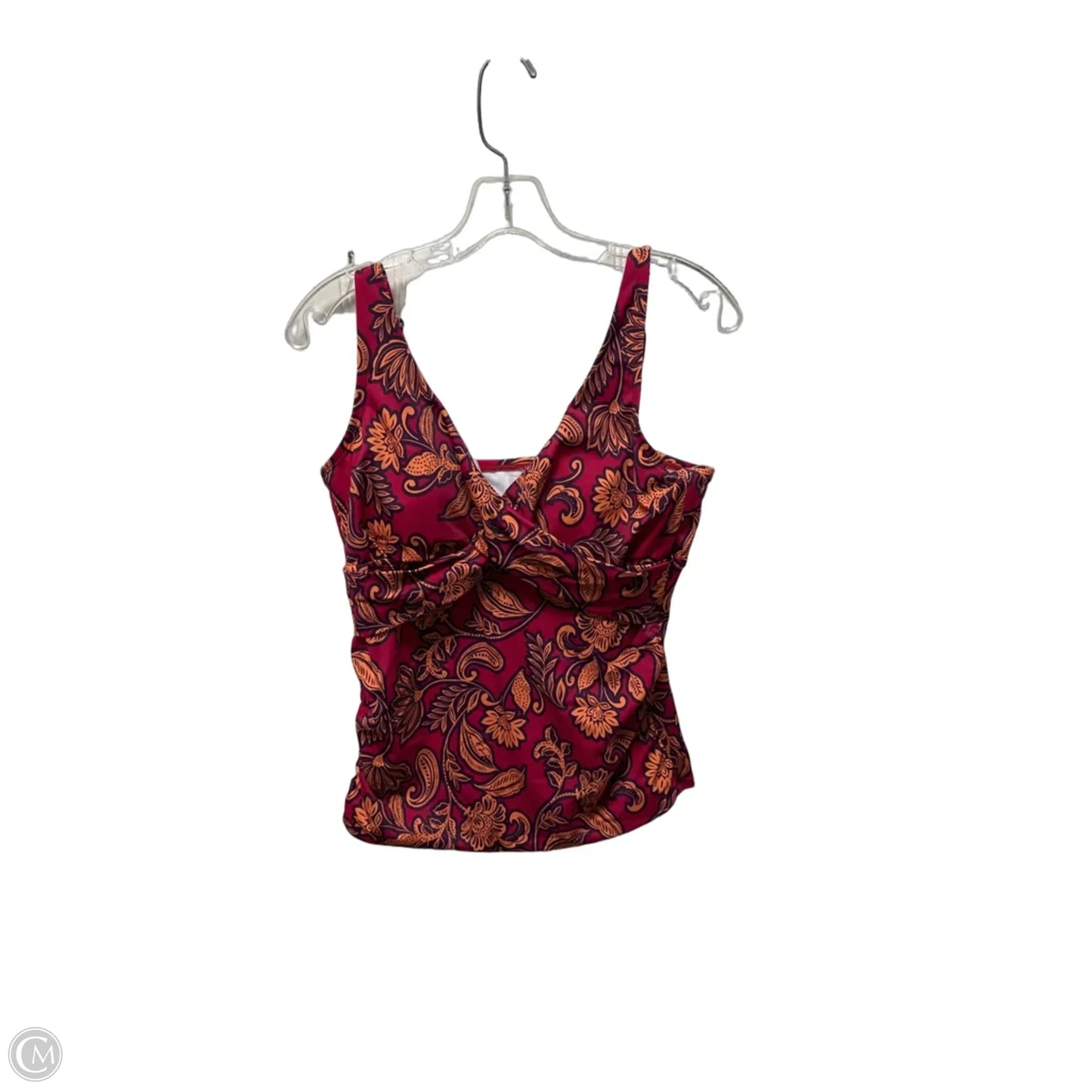 Swimsuit Top By Clothes Mentor In Floral Print, Size: L
