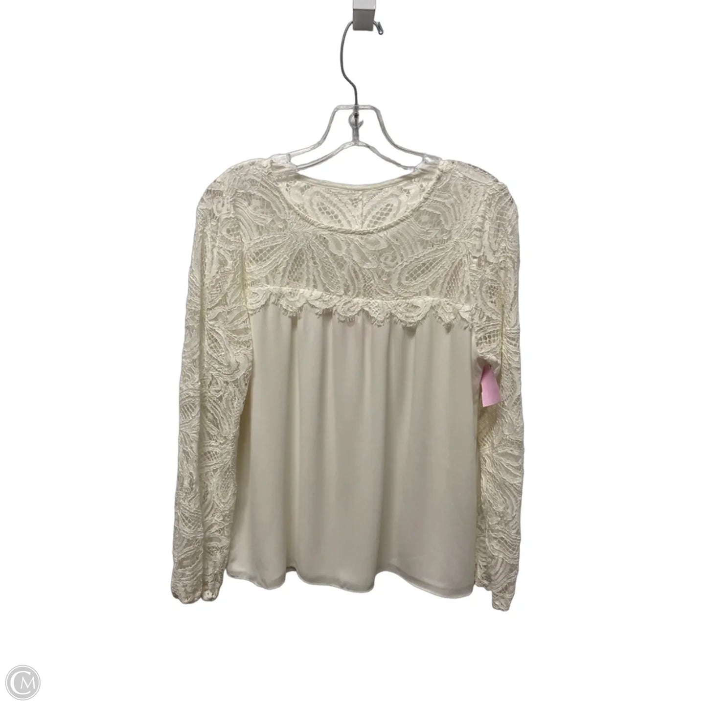 Top Long Sleeve Designer By Lilly Pulitzer In White, Size: S