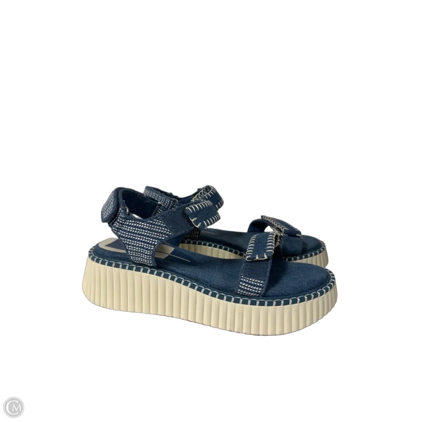 Sandals Flats By Dolce Vita In Blue Denim, Size: 8.5