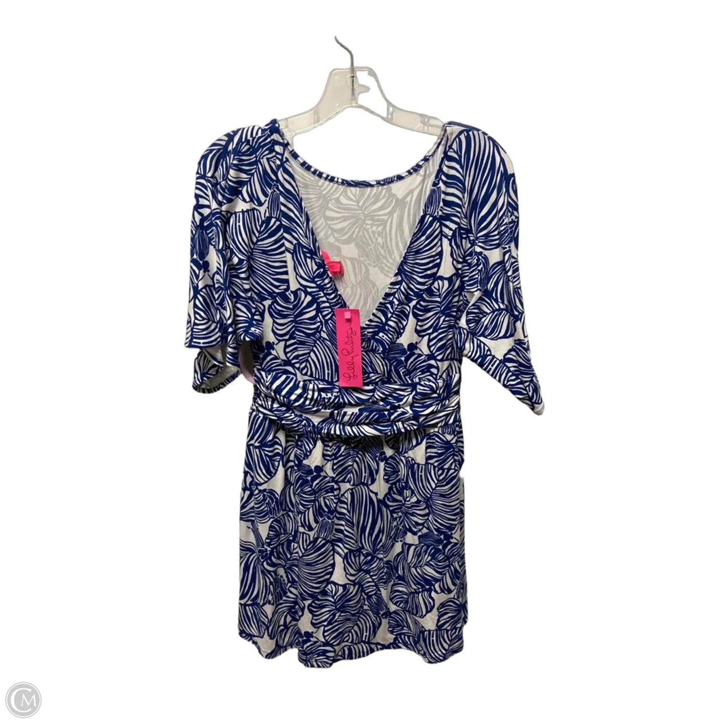 Dress Designer By Lilly Pulitzer In Blue & White, Size: S