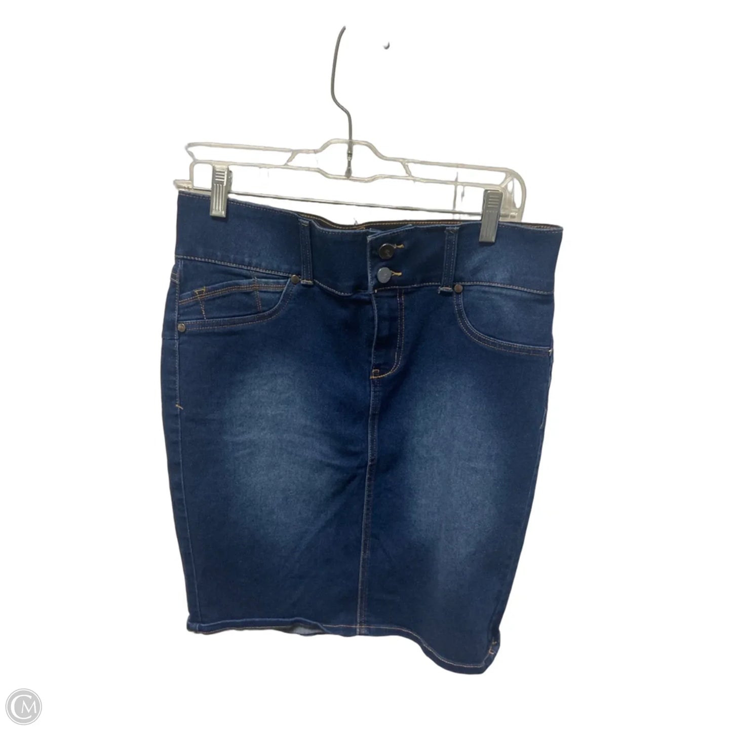 Skirt Mini & Short By 1822 Denim In Blue Denim, Size: 12