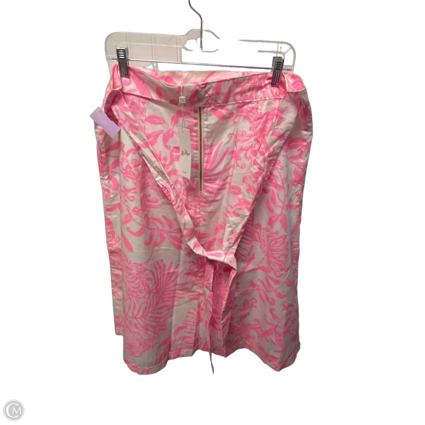 Skirt Designer By Lilly Pulitzer In Pink & White, Size: 16