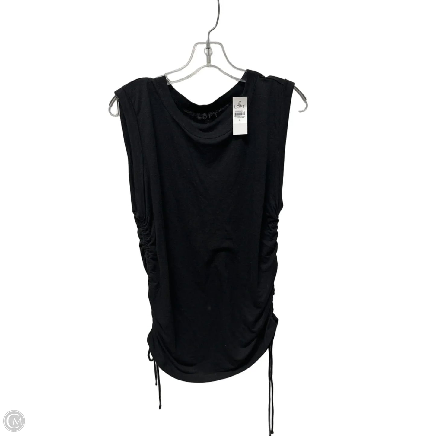Top Sleeveless Basic By Loft In Black, Size: L