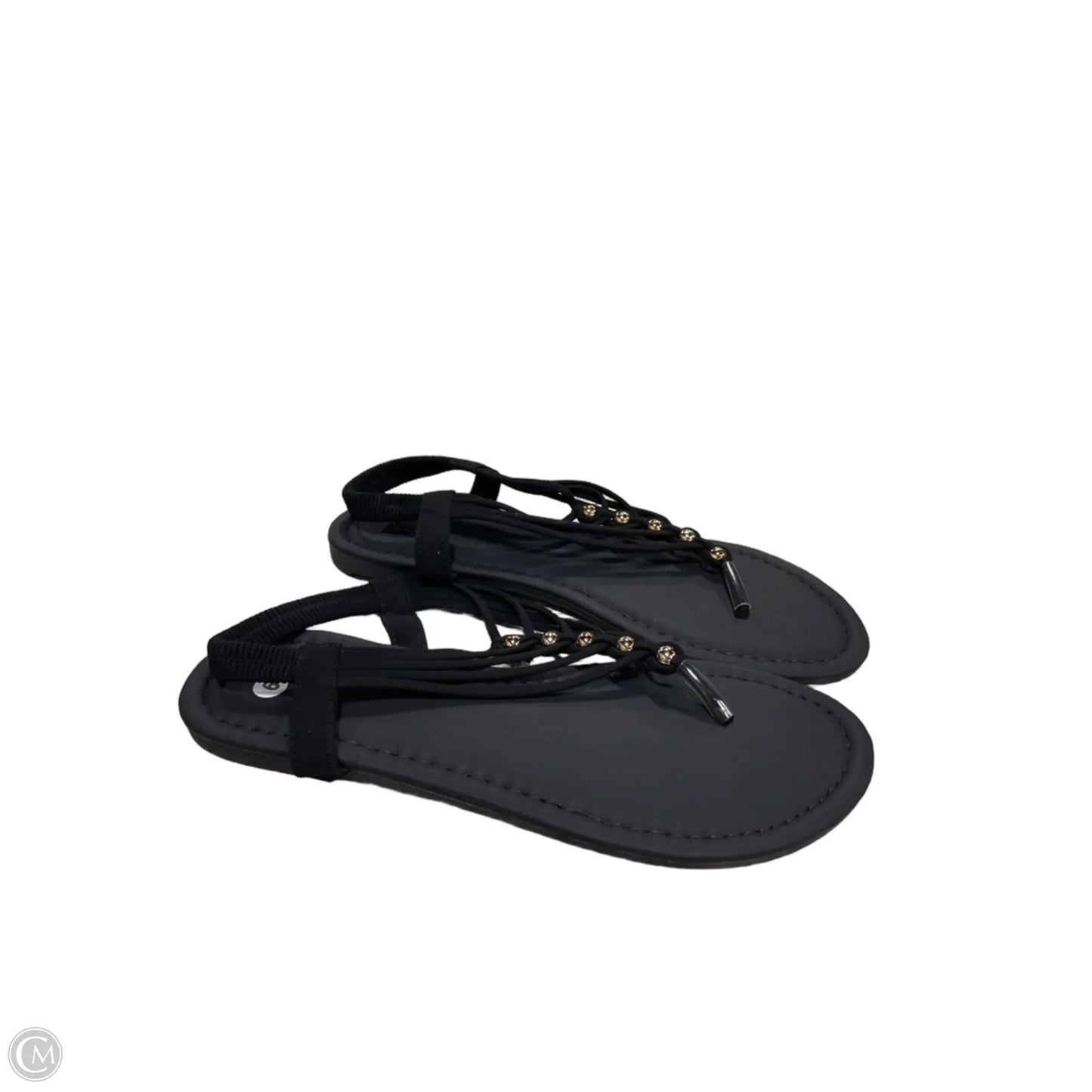 Sandals Flats By Clothes Mentor In Black, Size: 9