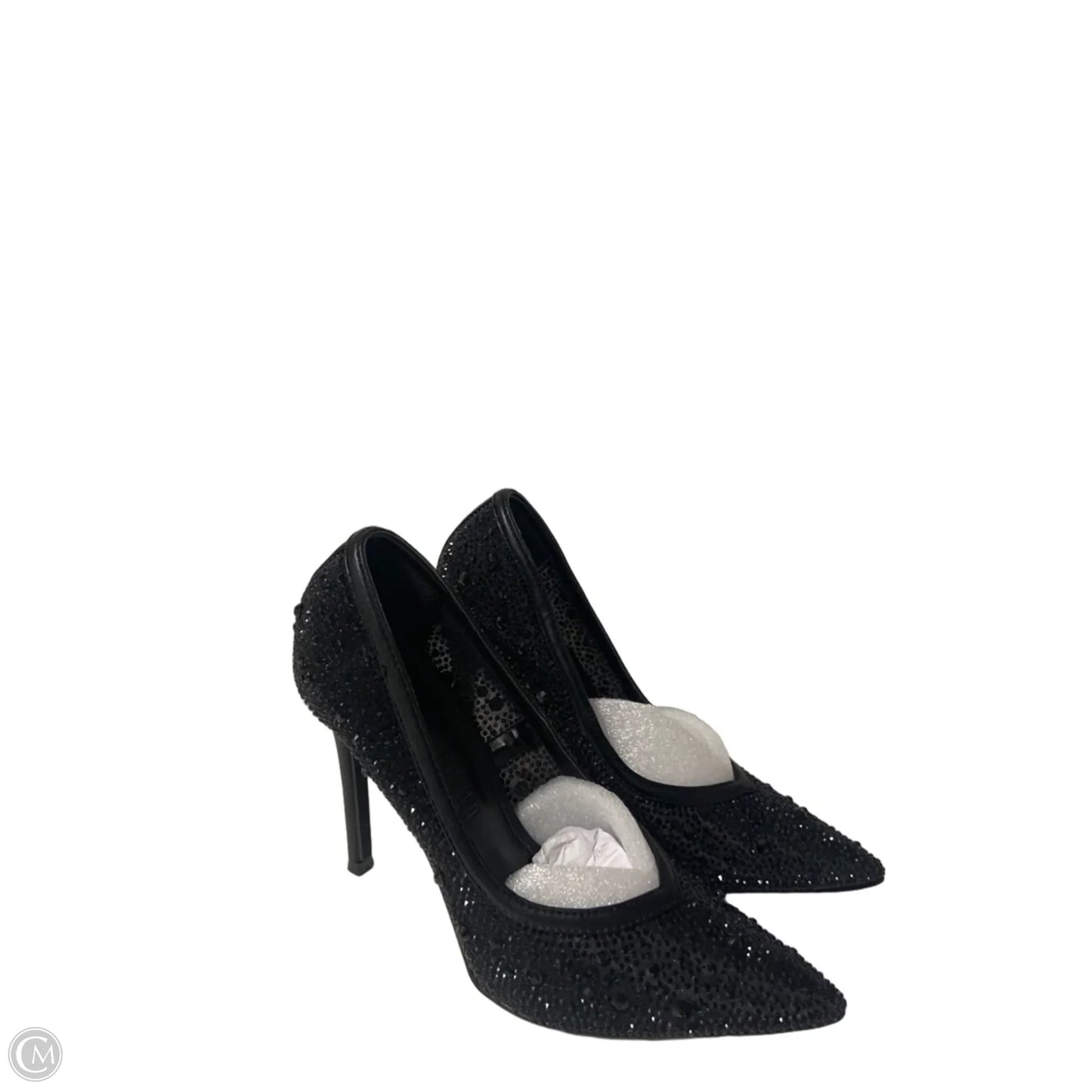 Boots Ankle Heels By Aqua In Black & Silver, Size: 6