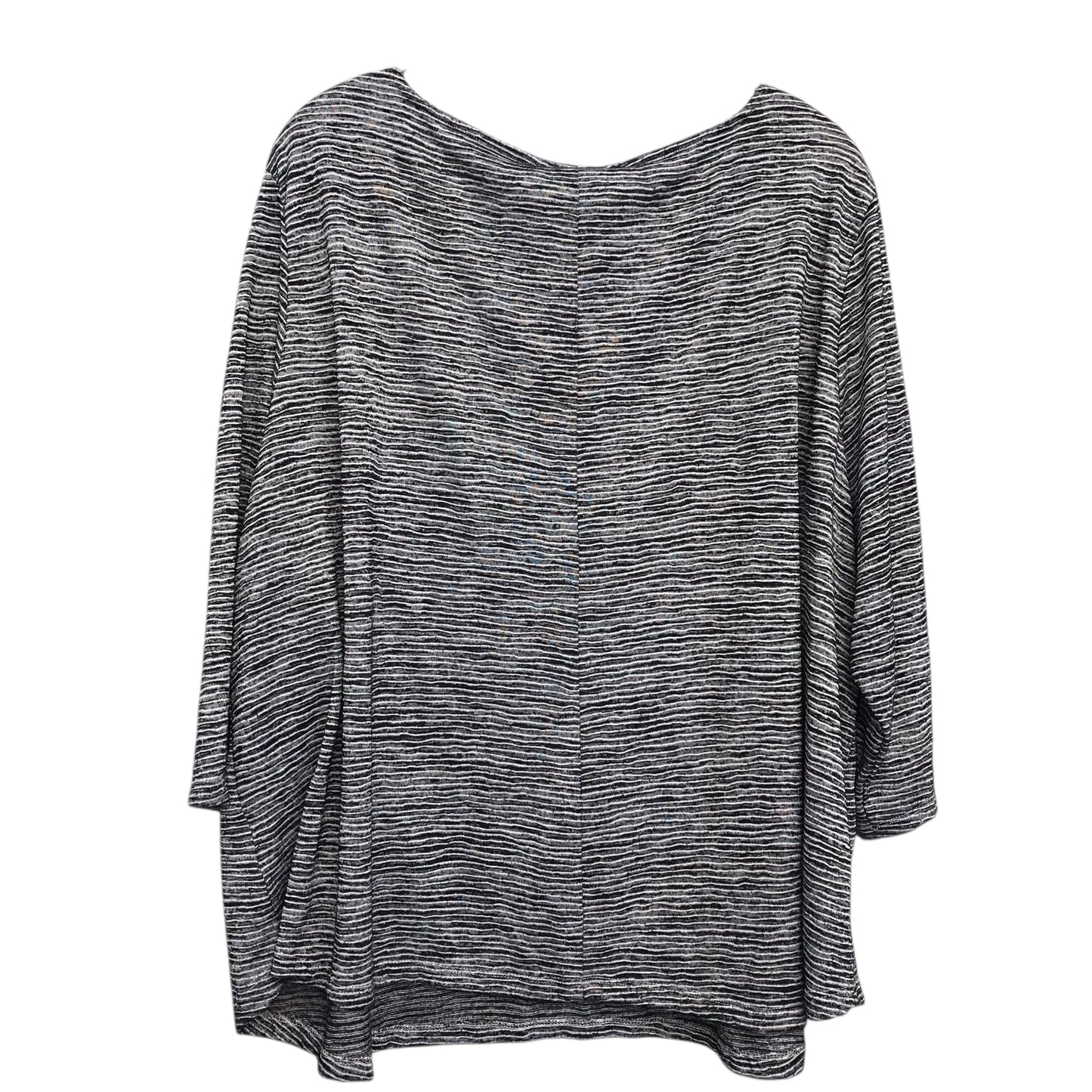 Top Ls By Ruby Rd In Striped Pattern, Size:3X