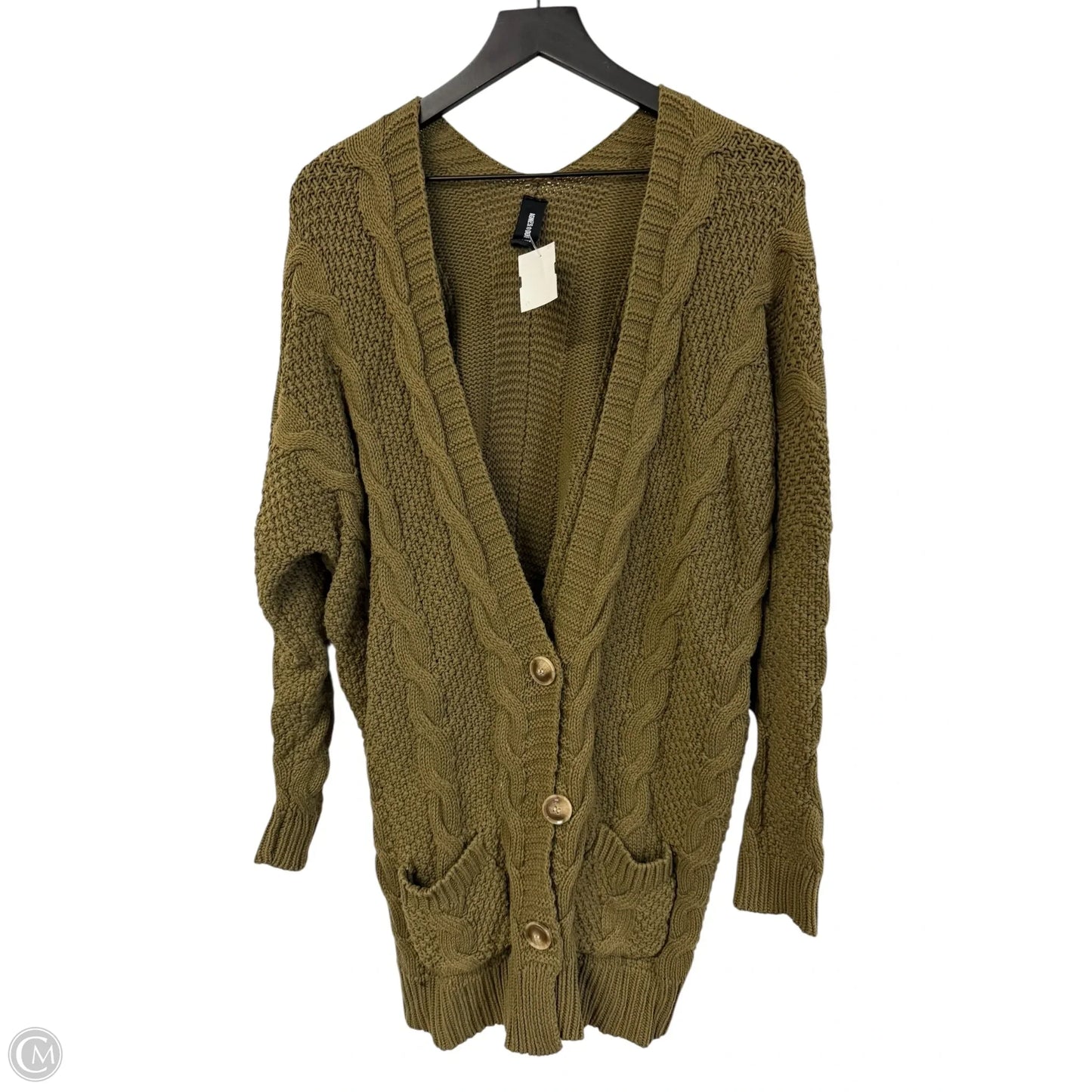 Sweater Cardigan By Agnes & Dora In Green, Size: L