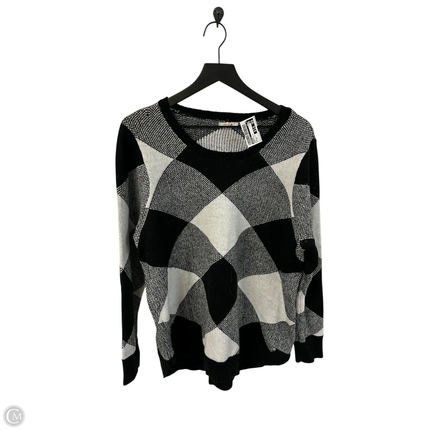 Sweater By Maurices In Black & White, Size: 1x