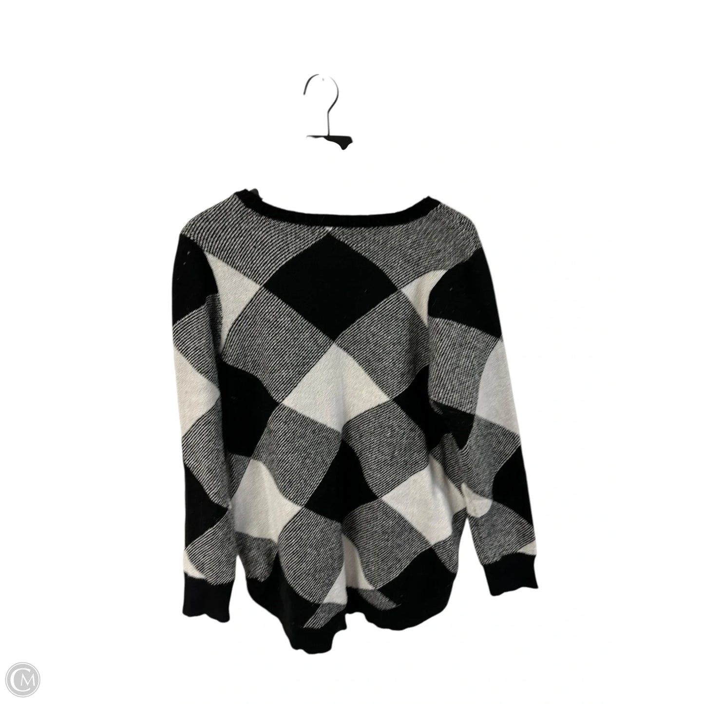 Sweater By Maurices In Black & White, Size: 1x